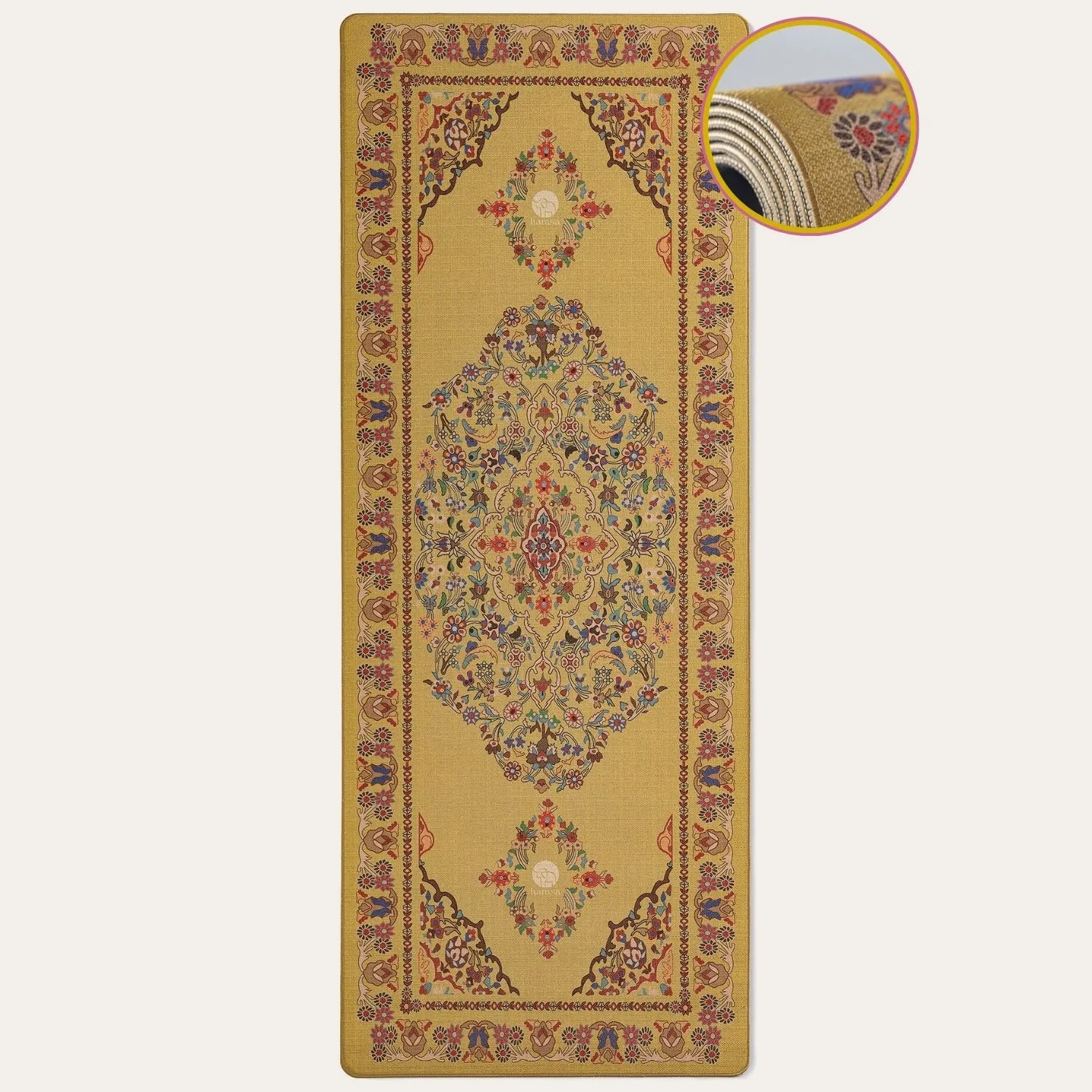 Surya Yogamatte von Hamsa aus Naturkautschuk und Jute – nachhaltig, rutschfest und umweltfreundlich, perfekt für Ashtanga.