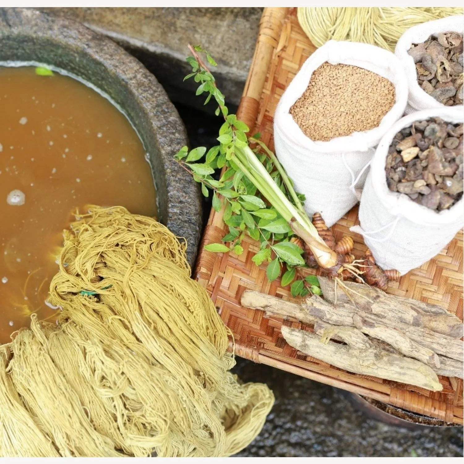 Eco Ayur Vastra yoga mat - hand-woven, natural materials, Ayurvedic plant power for mindfulness, meditation and dynamic yoga