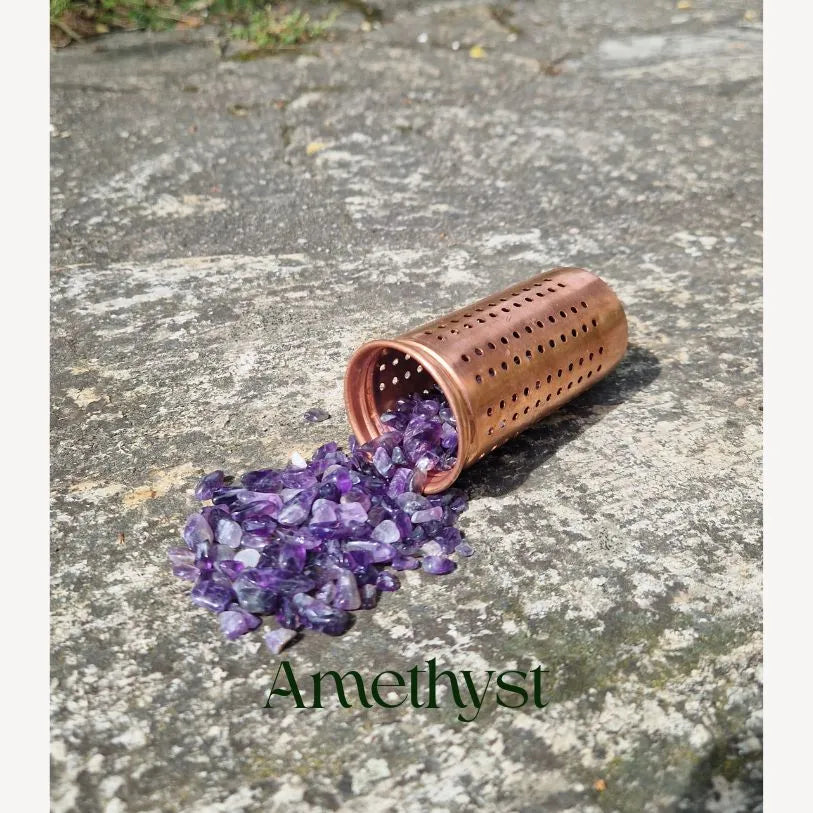 Amethyst-Edelstein für Ruhe, Ausgleich und energetische Wasserveredelung.